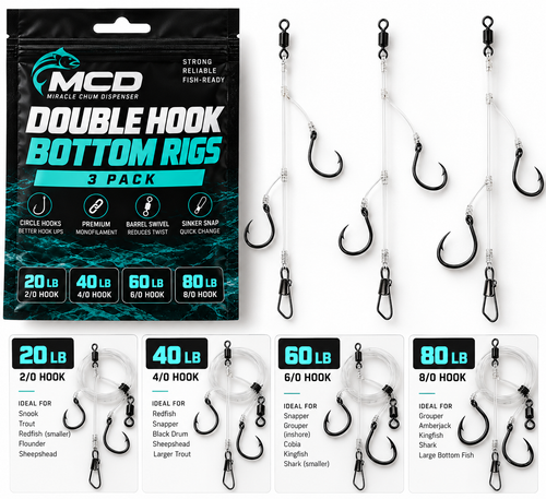 Concept rendering of MCD Double Hook Bottom Rigs 3-pack